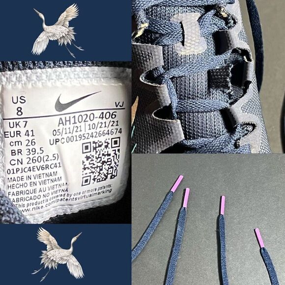 Mens NIKE Zoom Rival M 9 Spiked Track Running Shoes / Size 8 - Picture 8 of 8